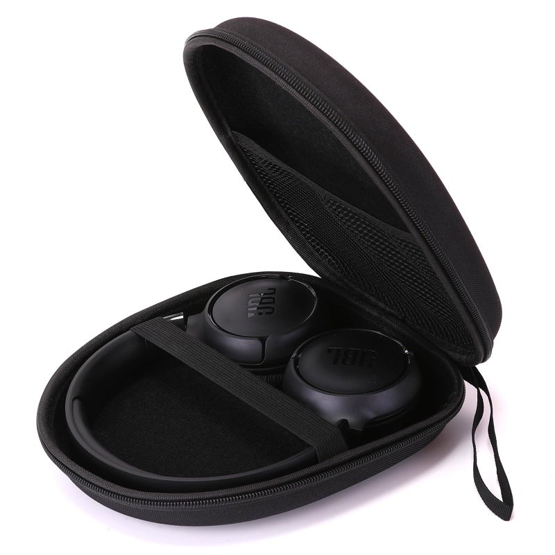 Ginsco Universal Headphone Case Compatible with JBL Tune 510BT 720BT, Sony WH-CH 720N/WH-CH520, Soundcore Q20i/Q30 BERIBES KVIDIO TOZO etc, 1680D Oxford Travel Carrying Hard Shell Case Black - Image 2